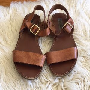Steve Madden Brown Leather Sandals
